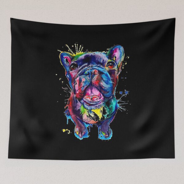 Item preview, Colorful French Bulldog - Artistic Dog Painting designed and sold by PrintPress.
