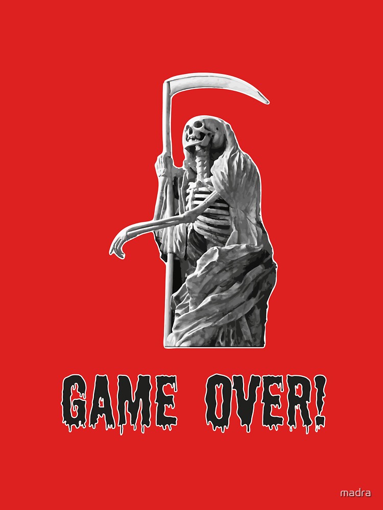 Gothic Hallowe'en Grim Reaper – Game Over! - NeatoShop