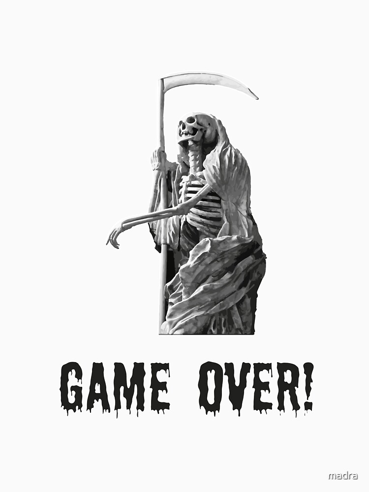 Gothic Hallowe'en Grim Reaper – Game Over! - NeatoShop