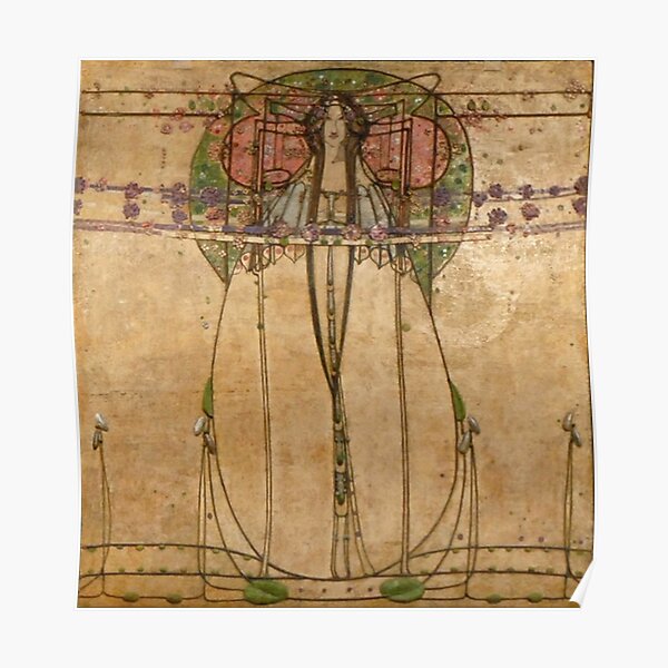 The May Queen. Cropped detail. 1900. Margaret Macdonald Mackintosh. Glasgow Style, Glasgow School. Poster