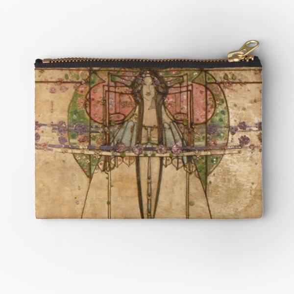 The May Queen. Cropped detail. 1900. Margaret Macdonald Mackintosh. Glasgow Style, Glasgow School. Zipper Pouch