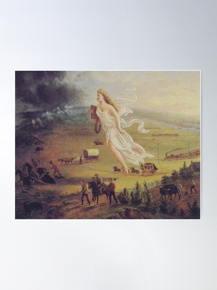 Alternate view of John Gast, "Spirit of the Frontier", 1872 Poster