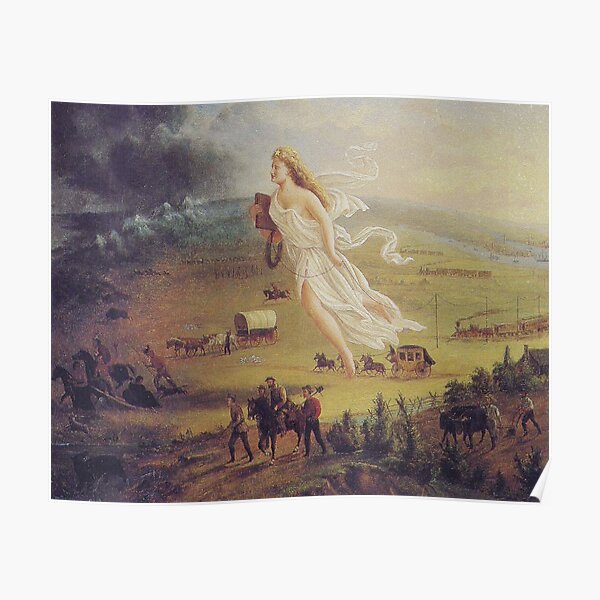 Angel Sitting on Mountain Top by John Gast