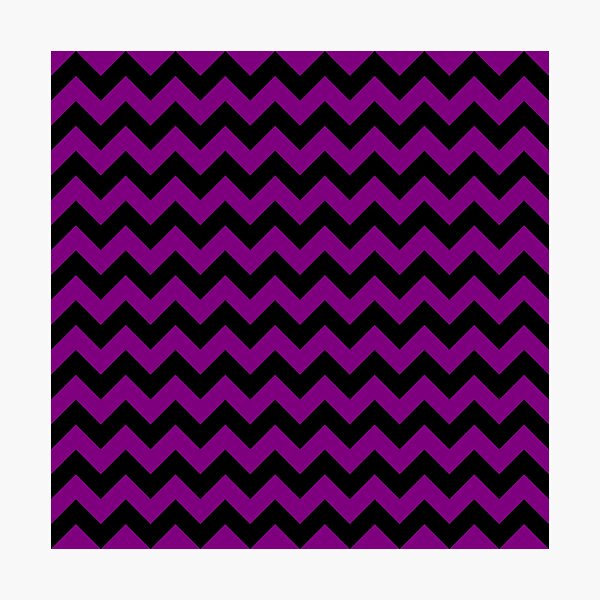 Item preview, Large Zombie Purple and Black Halloween Chevron Zig Zag Stripes  designed and sold by Creepyhollow.