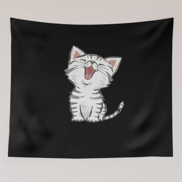 Item preview, Cute Kitten Yawning - Adorable Cat Animal  designed and sold by PrintPress.