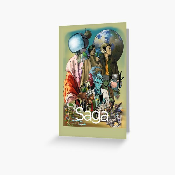 Saga comic Characters geek Greeting Card