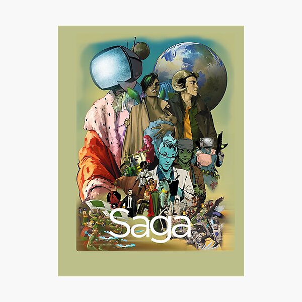 Aperçu de l'œuvre Saga comic Personnages geek créée et vendue par ESEMMA STUDIOS ARROD.