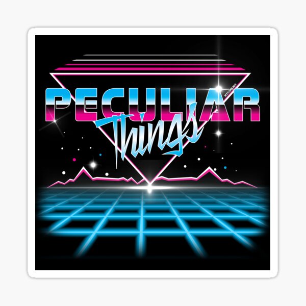 Peculiar Things 80s Sticker