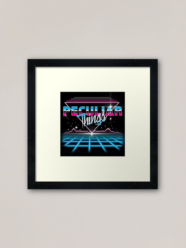 Alternate view of Peculiar Things 80s Framed Art Print