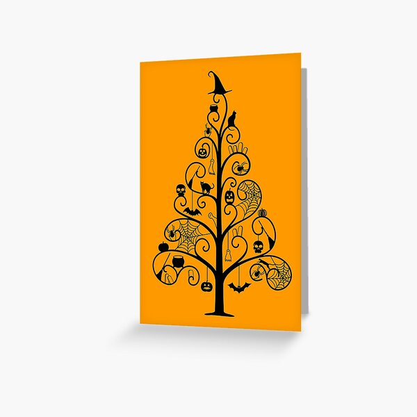 Spookyween Tree Greeting Card