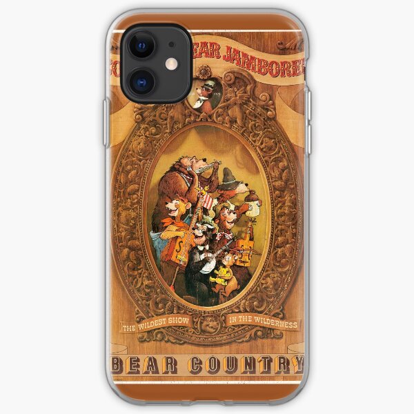 Country Bear Jamboree Bear Country Poster (Distressed) iPhone Soft Case