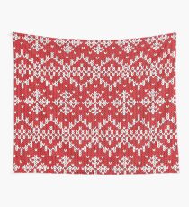 Knit Sweater Printed Pattern Winter Christmas Design Wall Tapestry