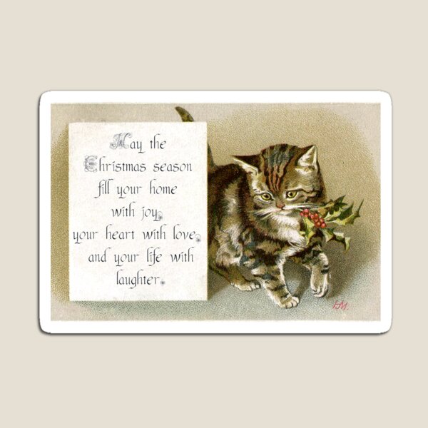 Item preview, Victorian Christmas Kitten designed and sold by forgottenbeauty.