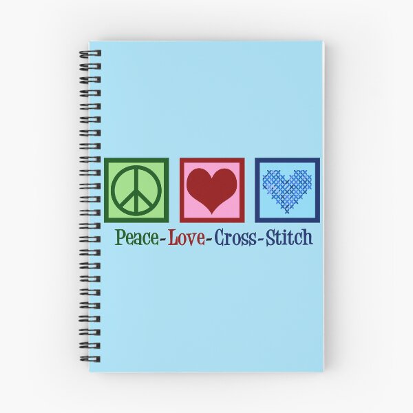 Item preview, Peace Love Cross Stitch designed and sold by Epic Love Designs.