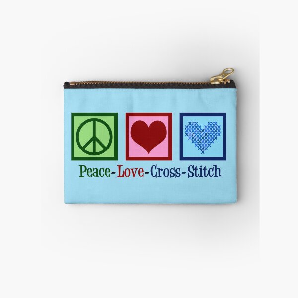 Item preview, Peace Love Cross Stitch designed and sold by Epic Love Designs.