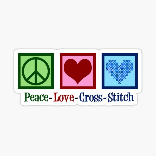 Cross stitch kit - Rainbow hearts cross stitch kit - kids cross stitch - beginners  cross stitch - LGBTQ - valentines - paper free version