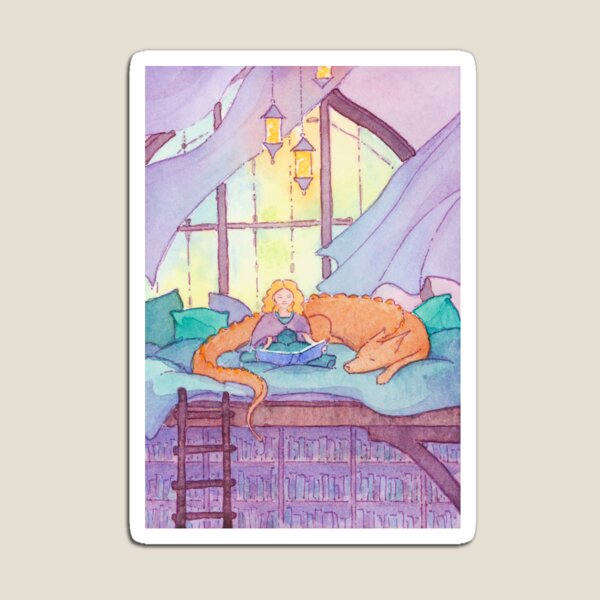 Foxdragon Naptime Magnet