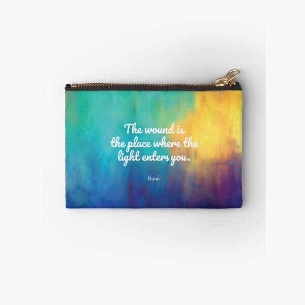 Item preview, The wound is the place where the Light enters you, Rumi quote designed and sold by StudioCitrine.