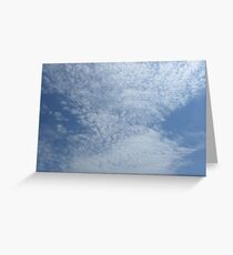 Scattered Cluds Greeting Card