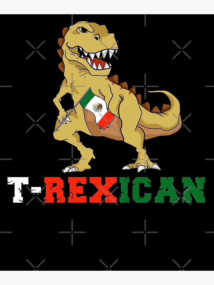 Carte de vœux for Sale avec l'œuvre « T-Rexican - Drapeau mexicain drôle de  nourriture de taco » de l'artiste PrintPress