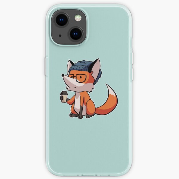Hipster fox iPhone Soft Case