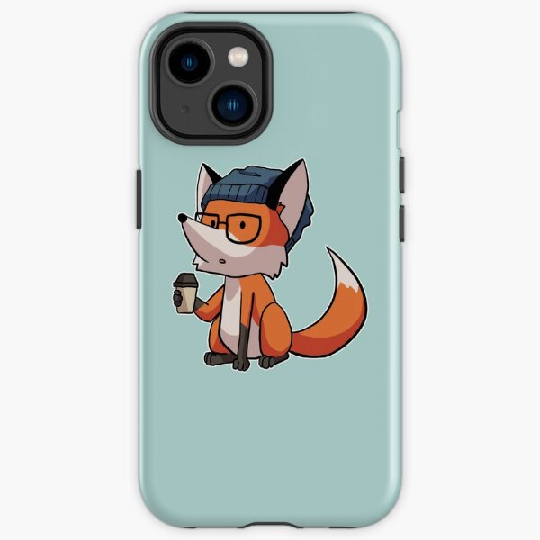 Hipster fox iPhone Tough Case