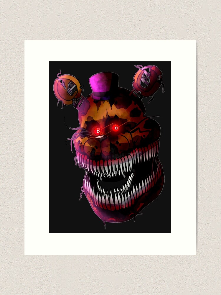 Nightmare Fredbear Art Print for Sale by arclor