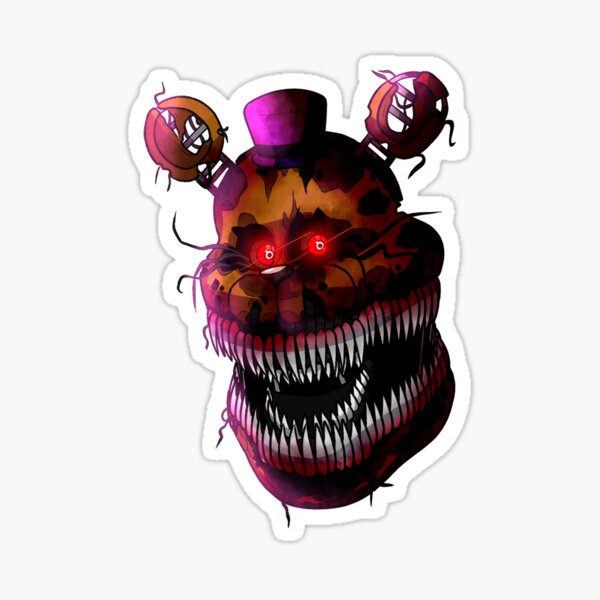 Five Nights at Freddy's Fnaf4 Nightmare Foxy - Fredbear - Sticker