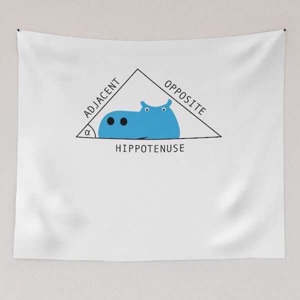 Item preview, Hippotenuse - Funny Maths Shirt designed and sold by Vectorqueen.
