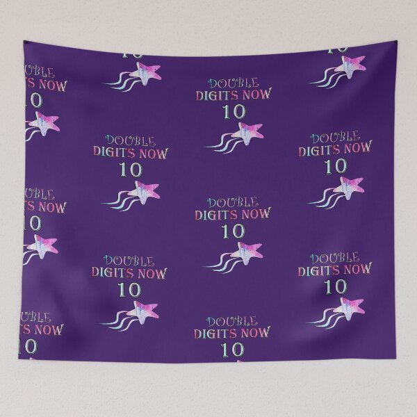 Item preview, Birthday Apparel: Art Work by Tammy Birthday Girl 10 Shirt, Double Digits Now Dip Dye Graphic Gift designed and sold by tamdevo1.