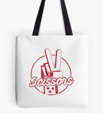 Scissor Rock Paper Scissors design Matching Halloween Costumes Tote Bag