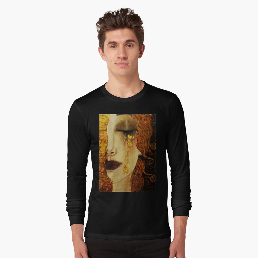 Golden Tears...Jugendstil art by Klimt Long Sleeve T-Shirt