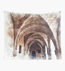 Ancient Mediterranean Arches Wall Tapestry