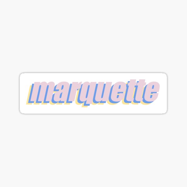 marquette sticker Sticker