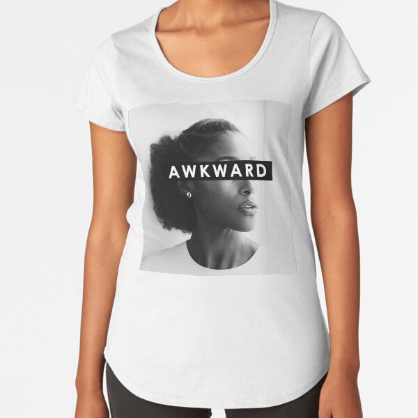 Awkward Blk Girl Premium Scoop T-Shirt