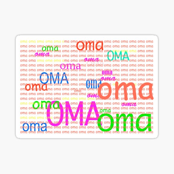 CONGRATULATIONS OMA!! Sticker