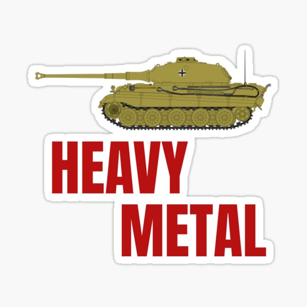Vista previa del artículo con la obra «Panzer - Metal pesado», diseñado y vendido por MandWthings.