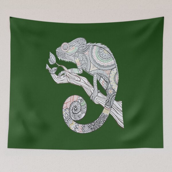 Item preview, Cool chameleon animal painted Maya Style designed and sold by peter2art.