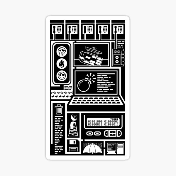 Item preview, HACK THE PLANET _ Hackers 1995 - zero cool designed and sold by alibird.