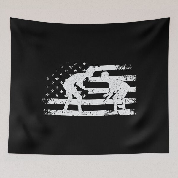 Item preview, Distressed American Flag Wrestling Shirt MMA Wrestling Gift designed and sold by Anumber1.