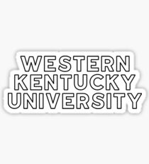 Western Kentucky University - Style 13 Sticker