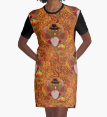 thanksgiving turkey Graphic T-Shirt Dress