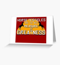 Horse balls Greeting Card