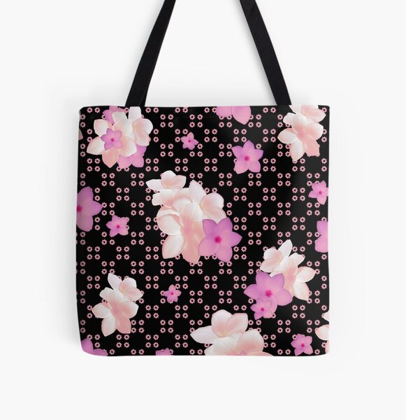 Plumeria Clique All Over Print Tote Bag