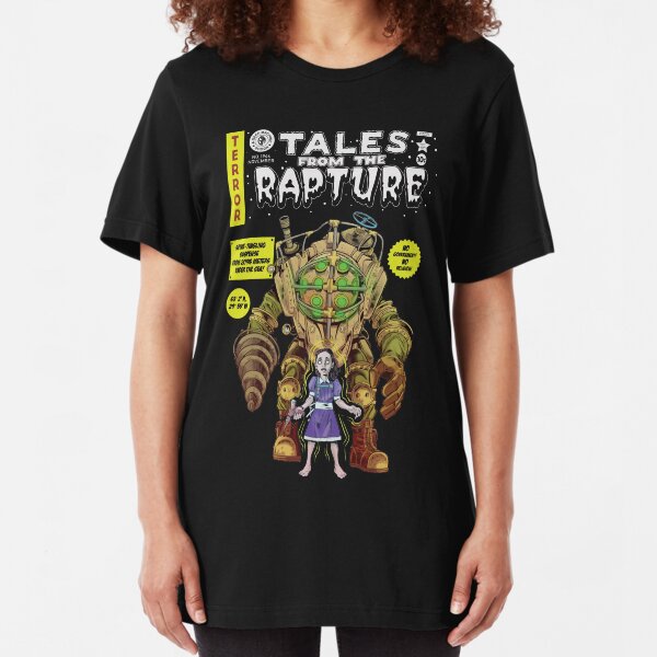 Tales From The Rapture Vintage Comic Parody Slim Fit T-Shirt