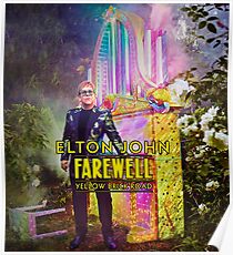 Elton Tempes John Farewell Yellow Brick Road Final Tour 2018 Poster