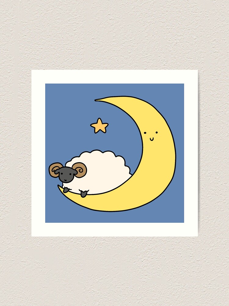 Cute Crescent Moon Sticker for Sale by SaradaBoru