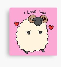 I Love You Ram Canvas Print