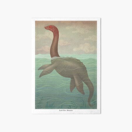 Loch Ness Monster Art Board Print