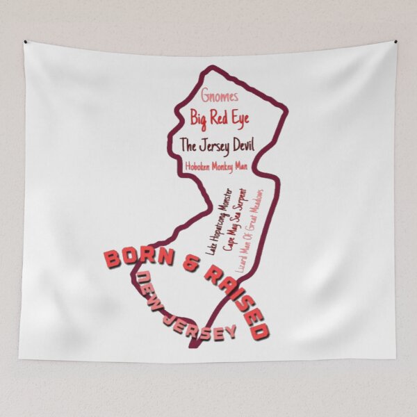 Item preview, New Jersey Cryptids - Born & Raised designed and sold by carlyscreations.